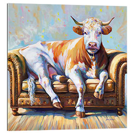 Quadro em plexi-alumínio Cow&#039;s Day Off