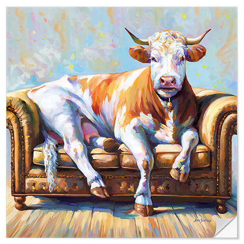 Autocolante decorativo Cow's Day Off