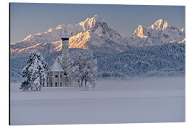 Aluminium print Winter in the Allgäu