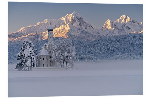 Foam board print Winter in the Allgäu