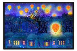 Gerahmter Kunstdruck Mitternachtstraum