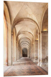 Cuadro de PVC Vaulted Corridor in Eberbach Monastery