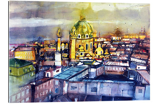 Galleritryk Vienna View of Karlskirche