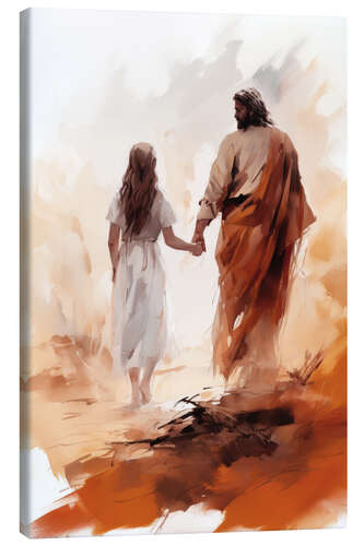 Canvas-taulu Walk with Jesus