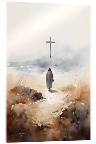 Acrylic print Jesus and The Cross