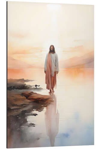 Alubild Jesus geht auf dem Wasser