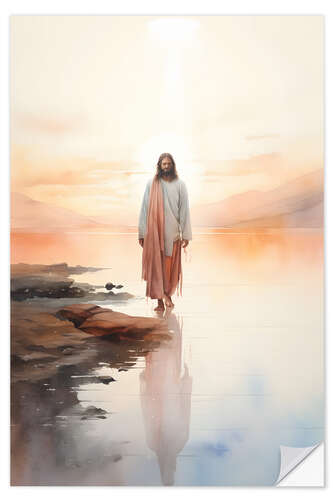 Sticker mural Jesus Walking on Water