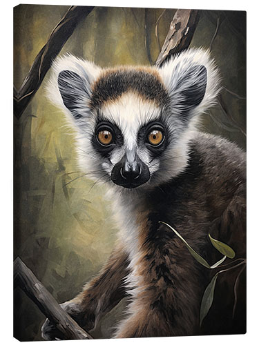 Tableau sur toile Lemur