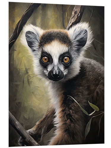 Foam board print Lemur