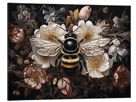 Quadro em plexi-alumínio Bee in Flower