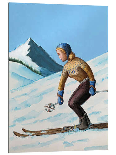 Gallery Print Skifahrerin