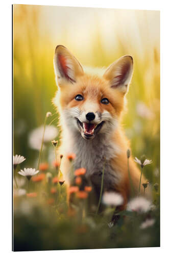 Galleriprint Young Cute Fox in a Spring Meadow