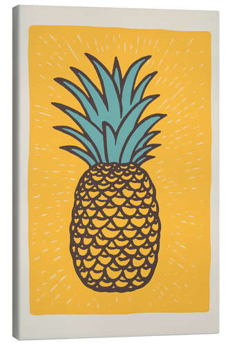 Canvas print Retro Ananas