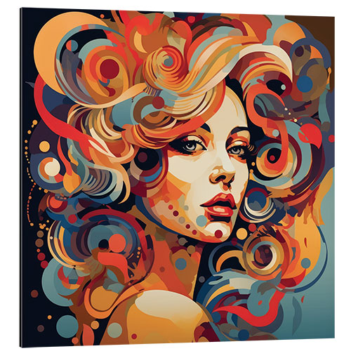 Aluminium print Colourful Diva