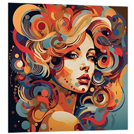 Foam board print Colourful Diva