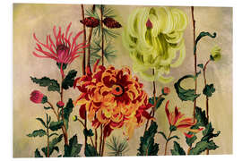 Foam board print Autumn Flowers