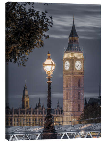 Canvas print Street Lamp and Big Ben