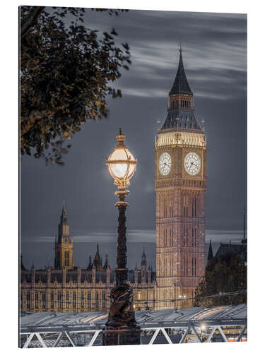 Gallery print Street Lamp and Big Ben