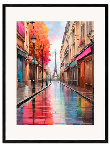 Kehystetty taidepainatus View of the Eiffel Tower