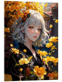 Acrylic print Entai-Manga Girl