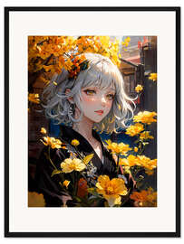 Gerahmter Kunstdruck Entai-Manga-Mädchen