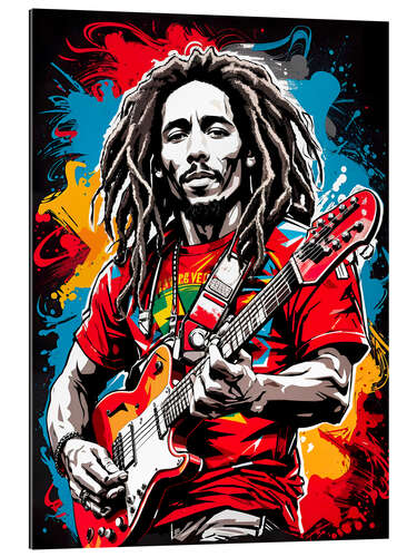 Stampa su plexi-alluminio Bob Marley