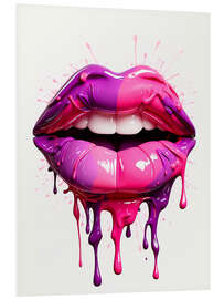 Foam board print Explosive Lips