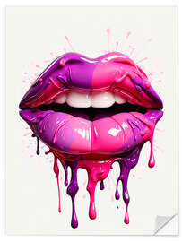 Sticker mural Explosive Lips