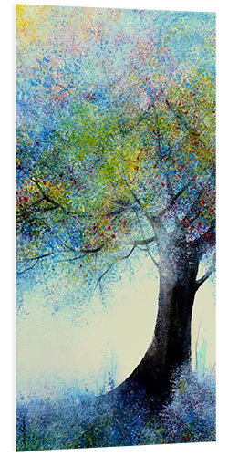 Tableau en PVC Tree in Pastel Tones