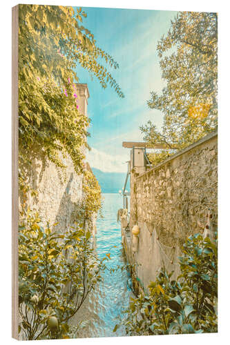 Wood print Lemon View