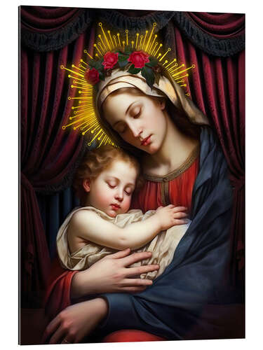 Quadro em plexi-alumínio Madonna and Child III