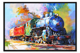 Gerahmter Kunstdruck Der Letzte Zug