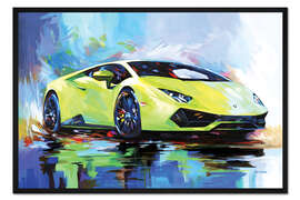 Gerahmter Kunstdruck Epic Lambo