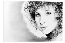 Foam board print Barbra Streisand