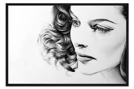 Gerahmter Kunstdruck Katharine Hepburn