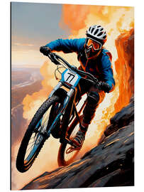 Aluminium print Mountain Bike on the Volcano - nobelart