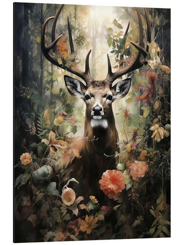 Aluminium print The Forest of Deer