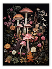 Póster  Fantasy Mushrooms - Olga Telnova