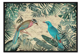 Gerahmter Kunstdruck Dschungelforscher