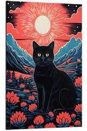 Aluminium print The Dawn of Cats