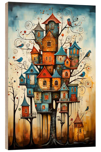 Trebilde A symphony of Colourful Birdhouses