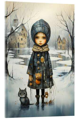 Acrylic print Snowy Symphony of Loneliness