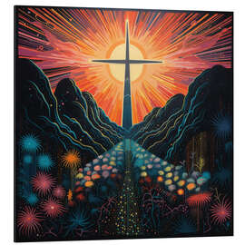 Magnettafel Das Licht des Kreuzes