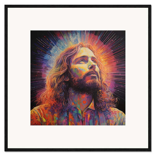 Ingelijste kunstdruk Savior's Gaze