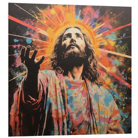 Foam board print Jesus Shine