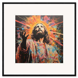 Ingelijste kunstdruk Jesus Shine