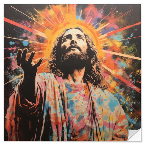 Vinilo para la pared Jesus Shine