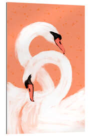 Gallery print Loving Swans