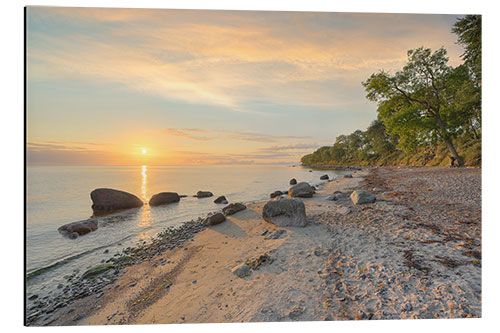 Aluminium print A Beach on Fehmarn at Sunrise