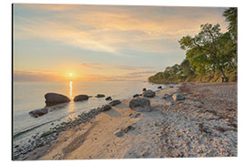 Alumiinitaulu A Beach on Fehmarn at Sunrise